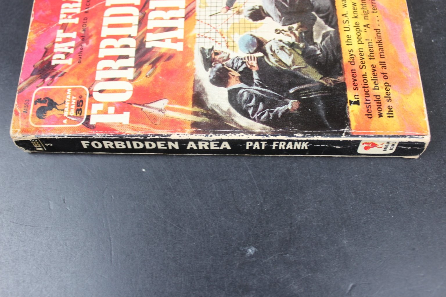 Forbidden Area Pat Frank 1957 First Bantam Edition Cold War Thriller Paperback