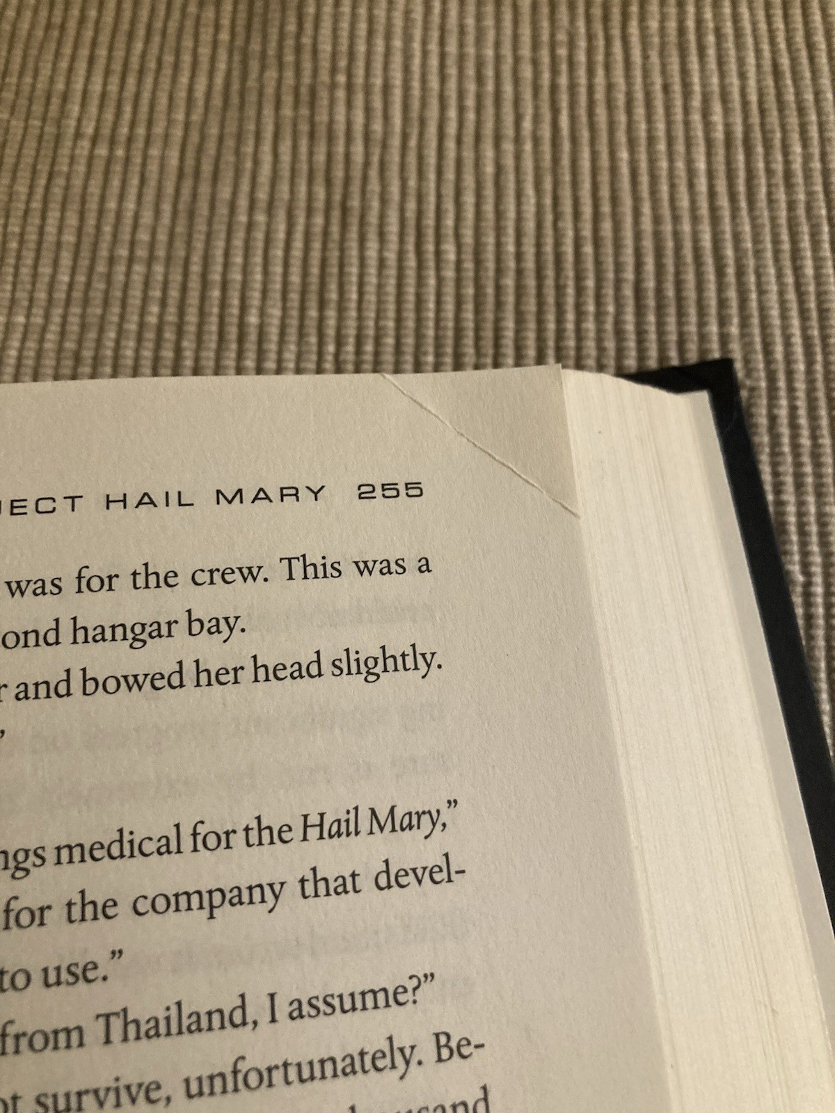 Project Hail Mary by Andy Weir – 1st Edition/1st Print Hardcover – Average Cond.