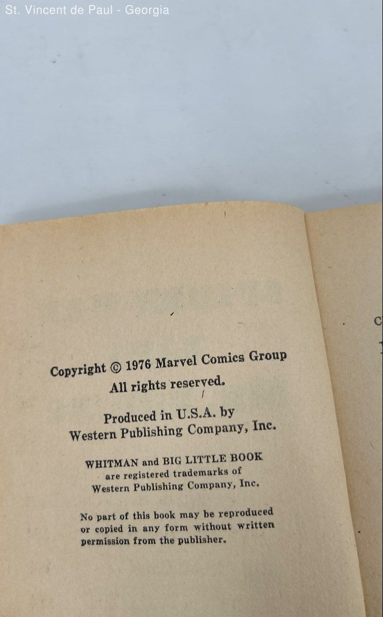 VTG 1960-1970s Whitman Big Little Book Spider-Man Batman Mickey Mouse Fantastic4