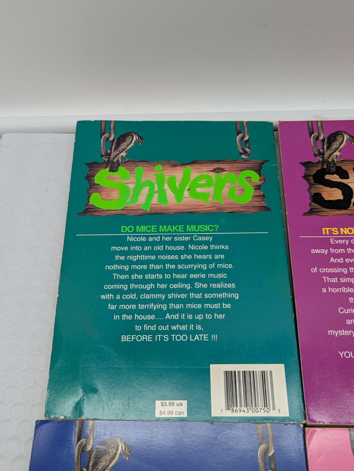 Shivers M.D. Spencer 4 Book Lot 1 12 15 18 Horror 1990’s