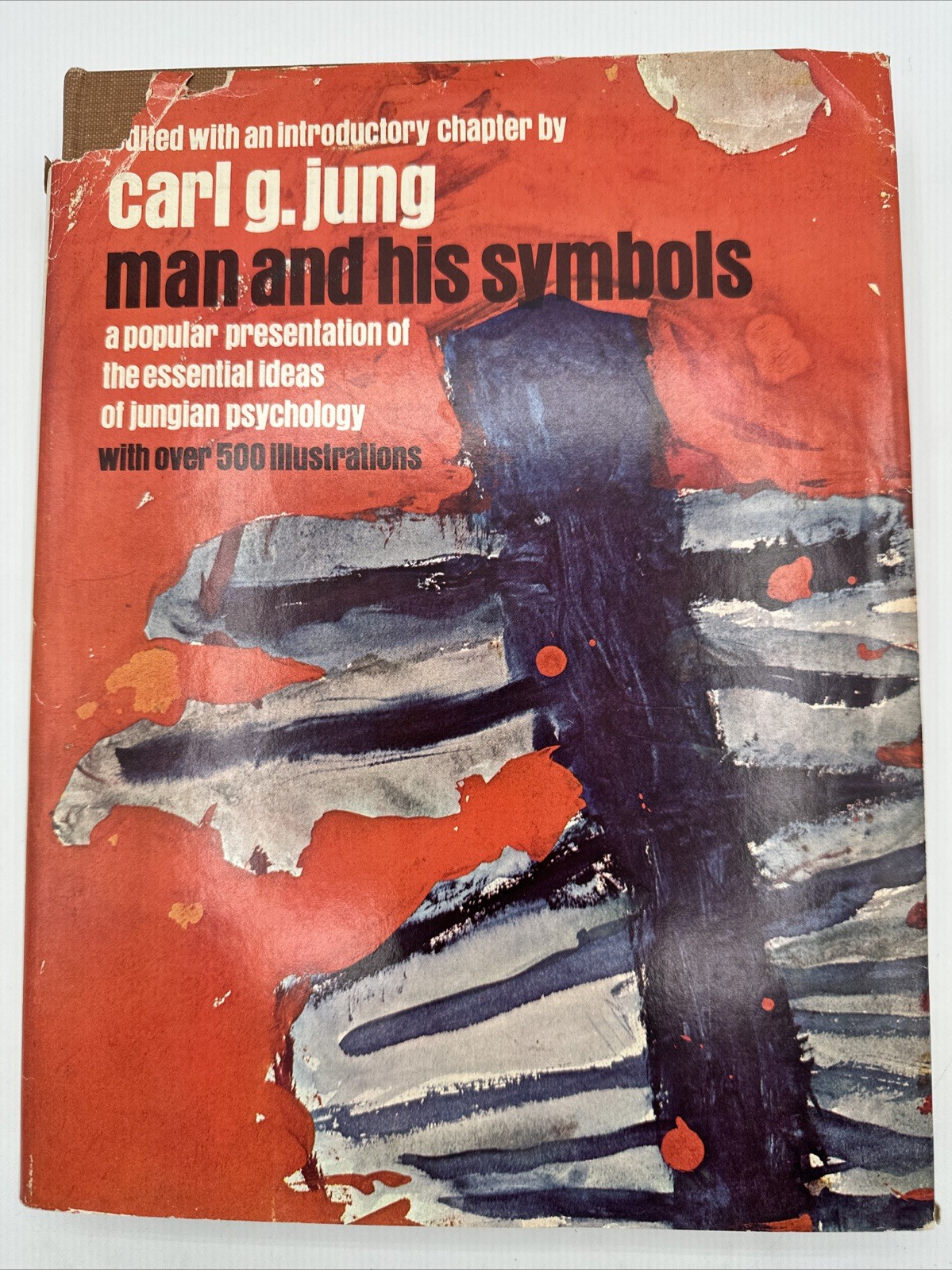Man And His Symbols Carl G Jung Hardcover 1964 Review Copy Foldout Included HC D