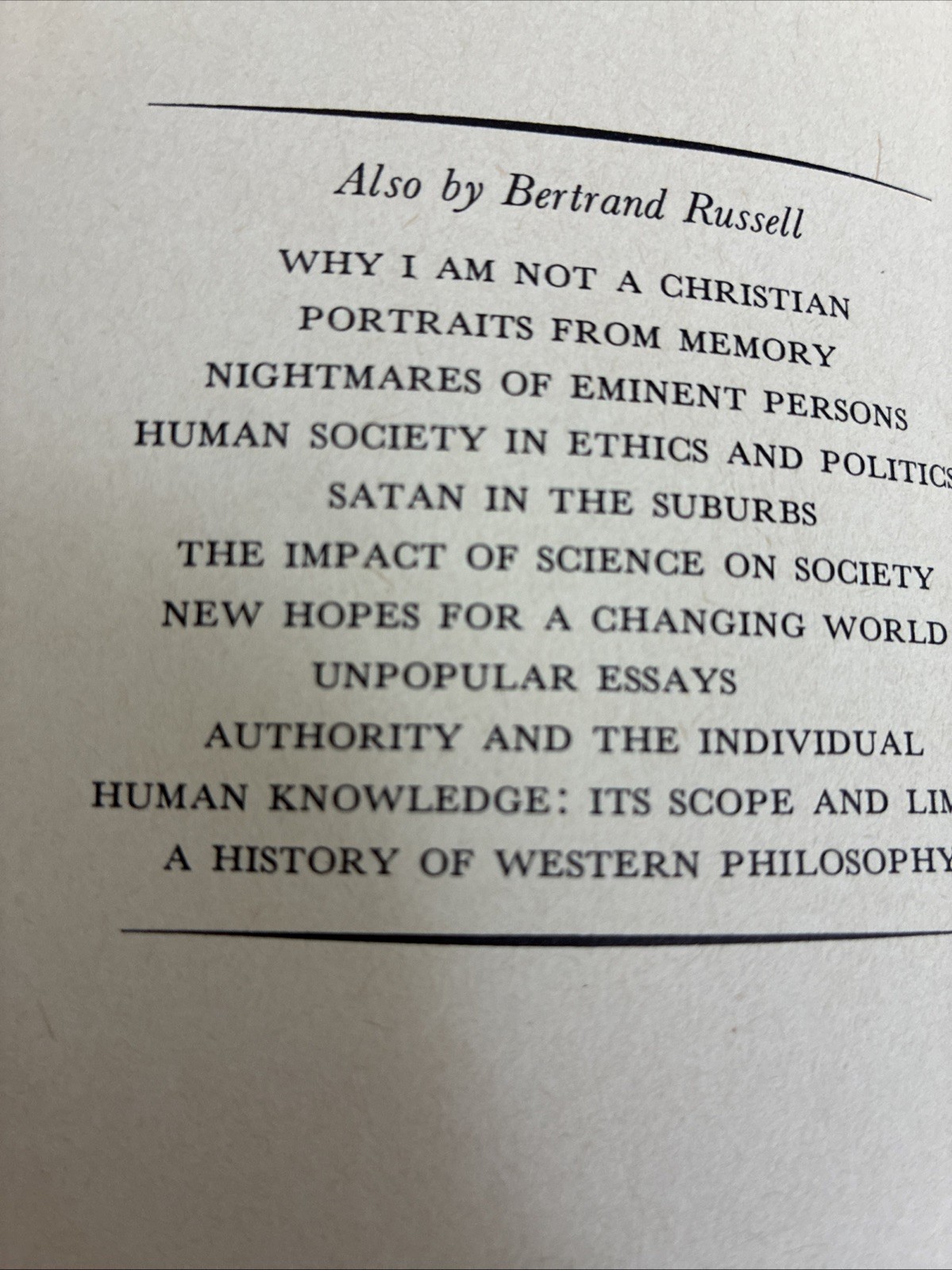 Common Sense and Nuclear Warfare by Bertrand Russell, 1959 HB First Printing