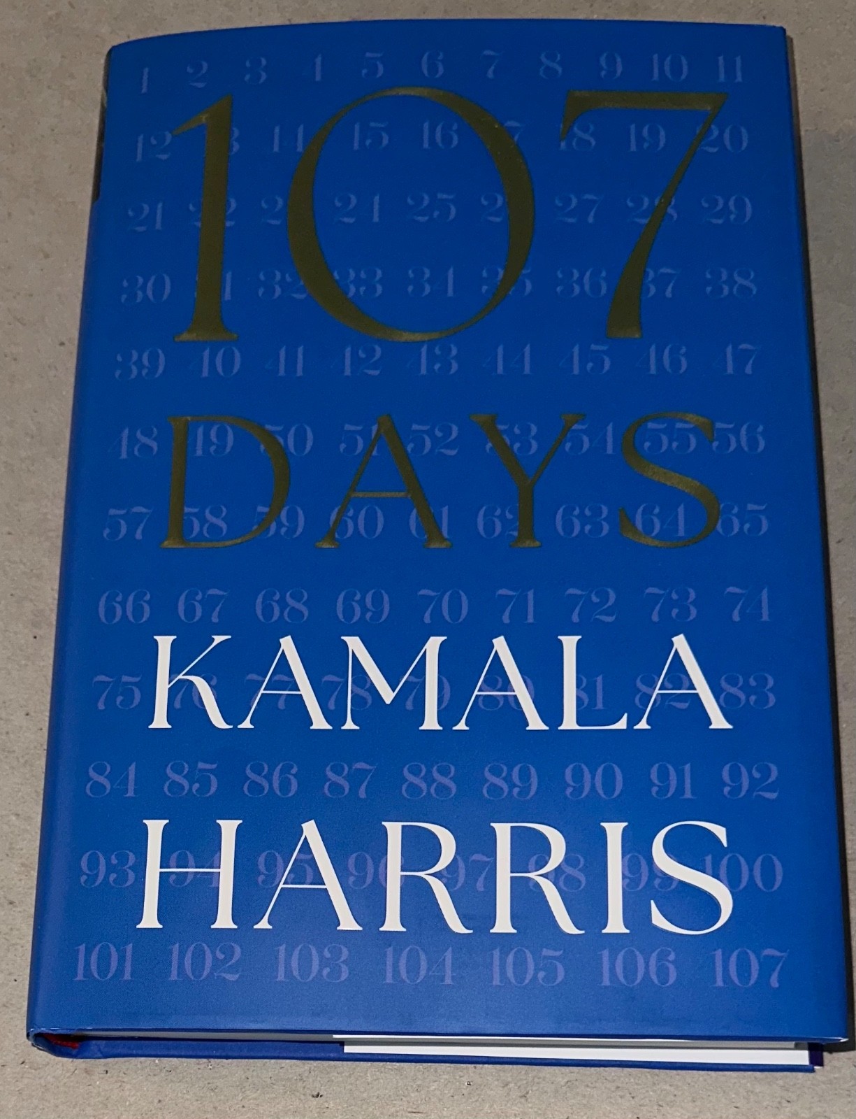 Kamala Harris SIGNED BOOK Vice President 107 Days HC AUTOGRAPHED 1ST EDITION
