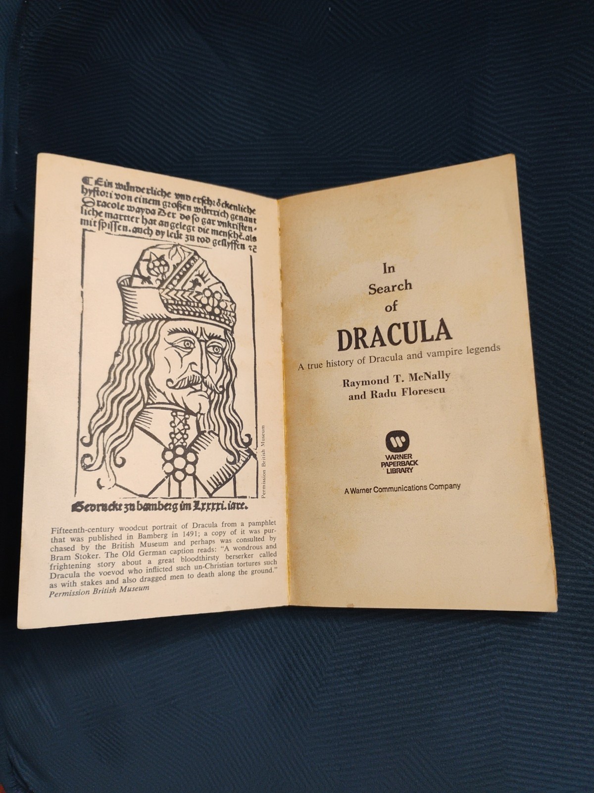 IN SEARCH OF DRACULA: A TRUE HISTORY OF DRACULA AND VMPIRE LEGENEDS (1973 TPB)