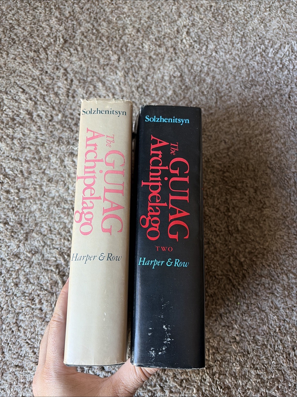 The Gulag Archipelago Set Vol. 1 & 2 by Aleksandr I. Solzhenitsyn 1st Edition