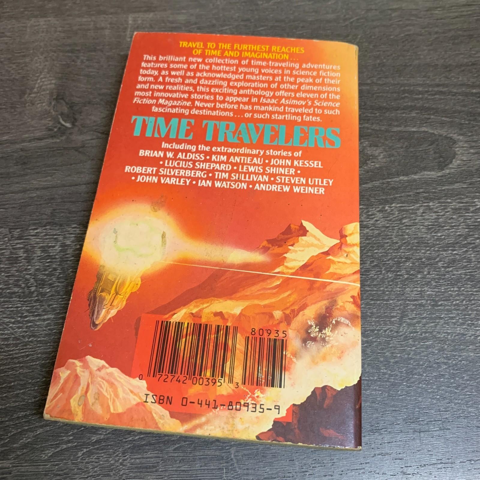 Time Travelers Asimov Sci-Fi Magazine Anthology Gardner Dozois 1989 Ace PB *RARE