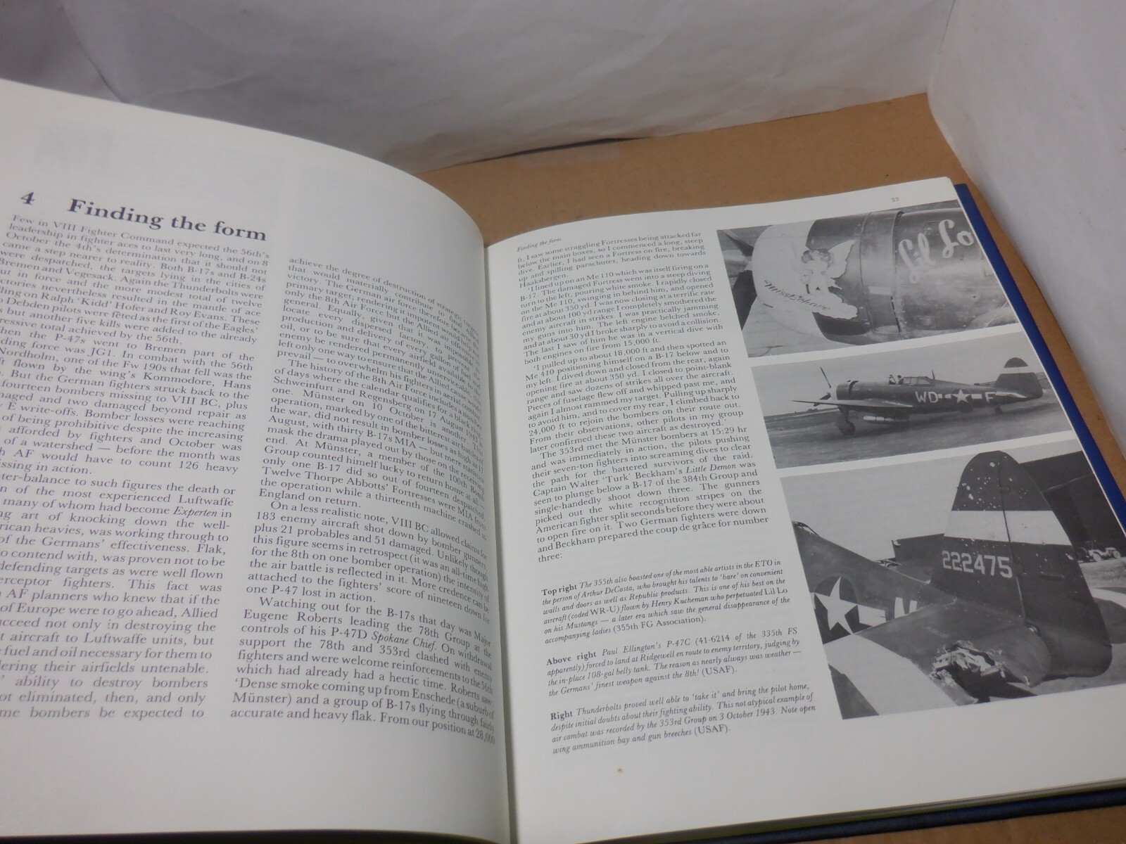 „LION IN THE SKY“ 8TH AIR FORCE OPERATIONS AIRCRAFT FIGHTER PLANE BOOK WWII