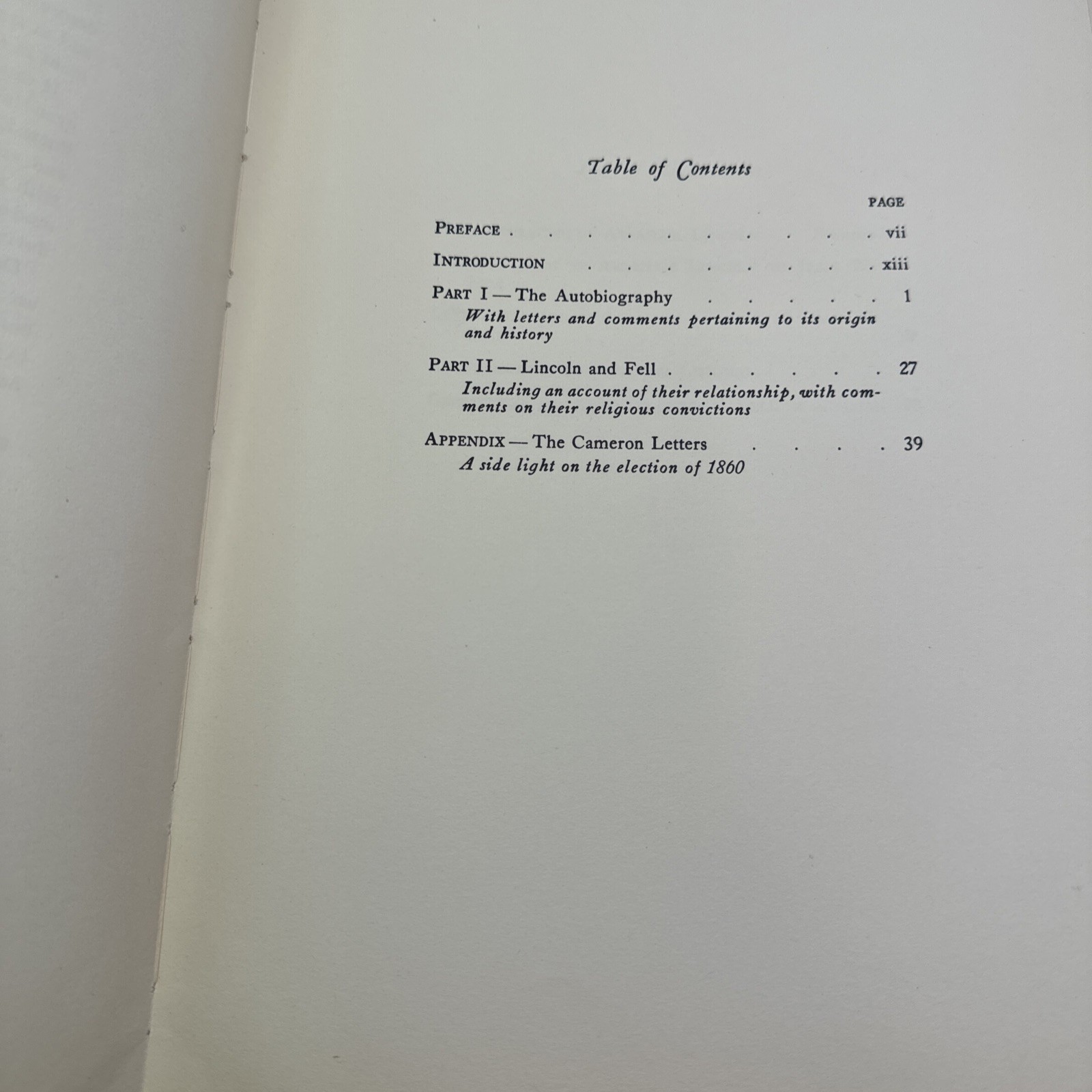 Abraham Lincoln’s Autobiography Robert Dale Richardson 1952 HC Beacon Press