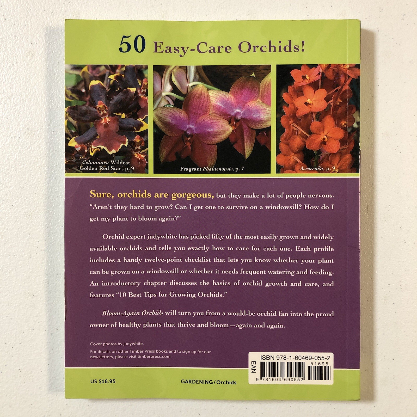 2017 BLOOM-AGAIN ORCHIDS by Judy White (Paperback)