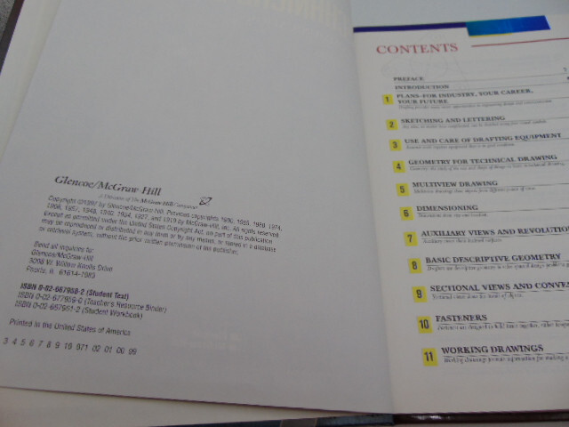 Mechanical Drawing Cad-Communications 12th Edition Text Book McGraw-Hill 1997