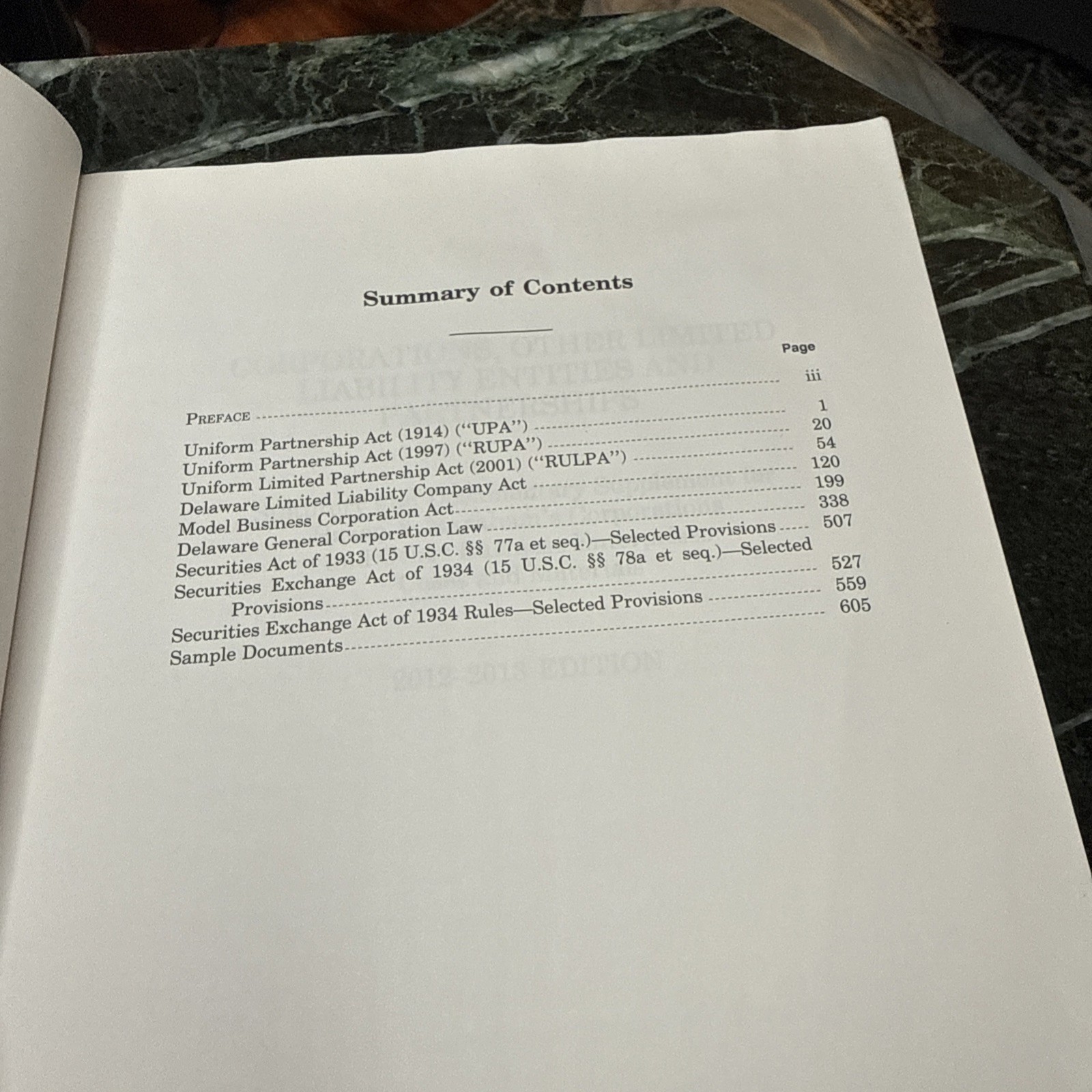 CORPORATIONS, OTHER LIMITED LIABILITY ENTITIES AND PARTNERSHIPS, HAZEN, PB, 2012