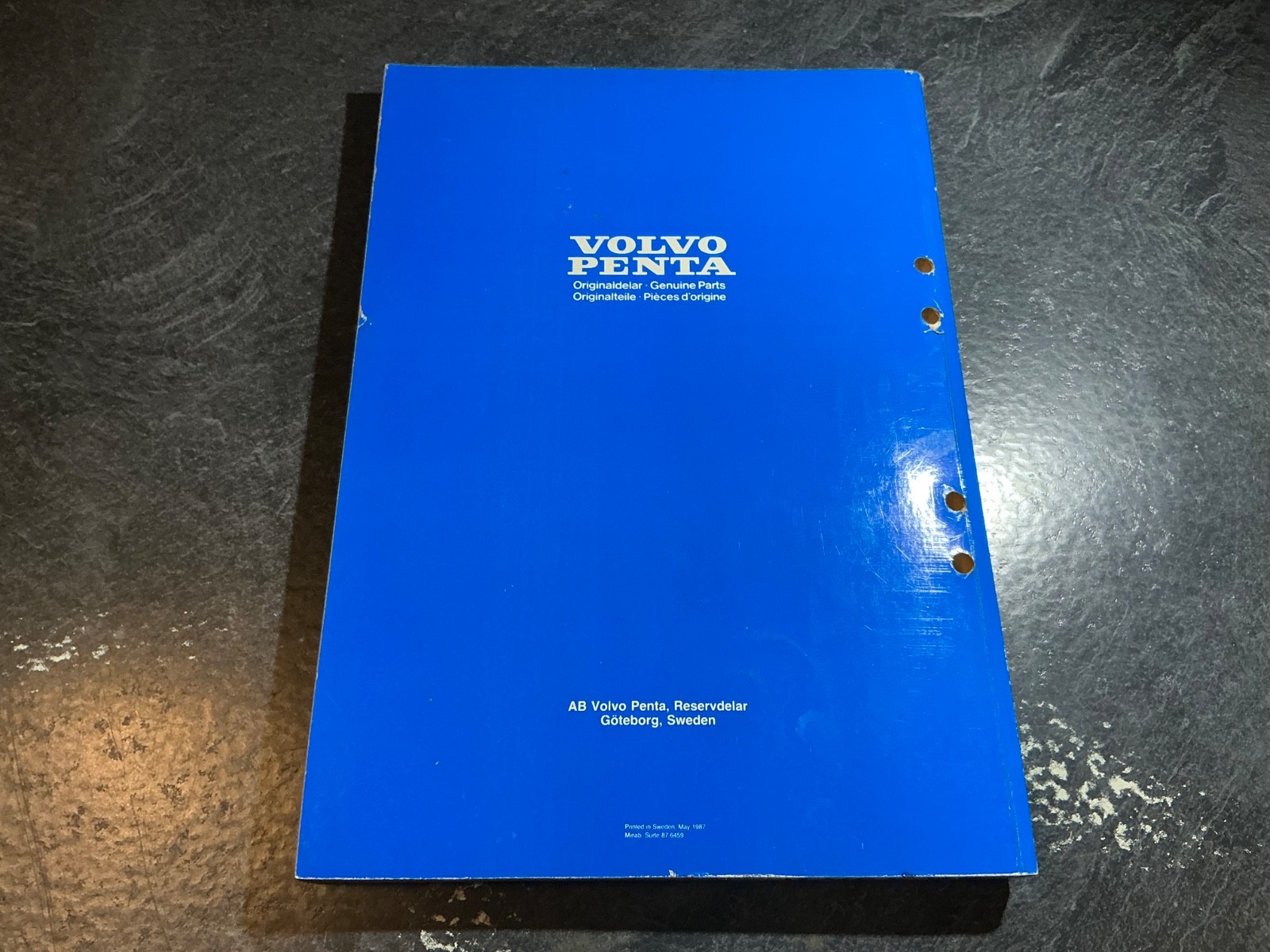 Volvo Penta AQ290A Parts Catalogue GM 5.7L 350 cu. in. V8