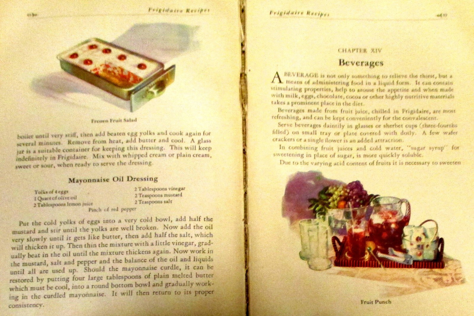 1928 Frigidiare Recipes Hardcover Book 77 Pages Frigidaire Corporation W/Covers