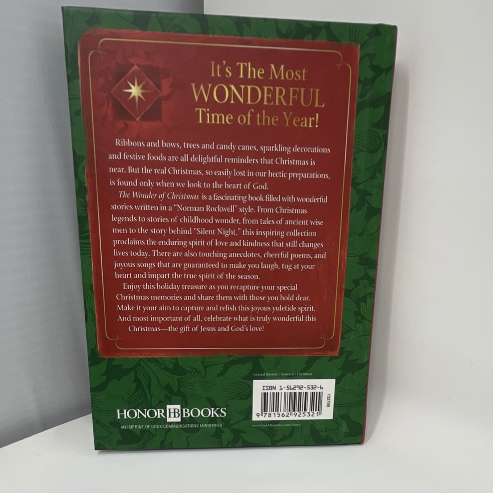 Wonder of Christmas (HARDCOVER, 2005) by Derric Johnson, Cook, David C.