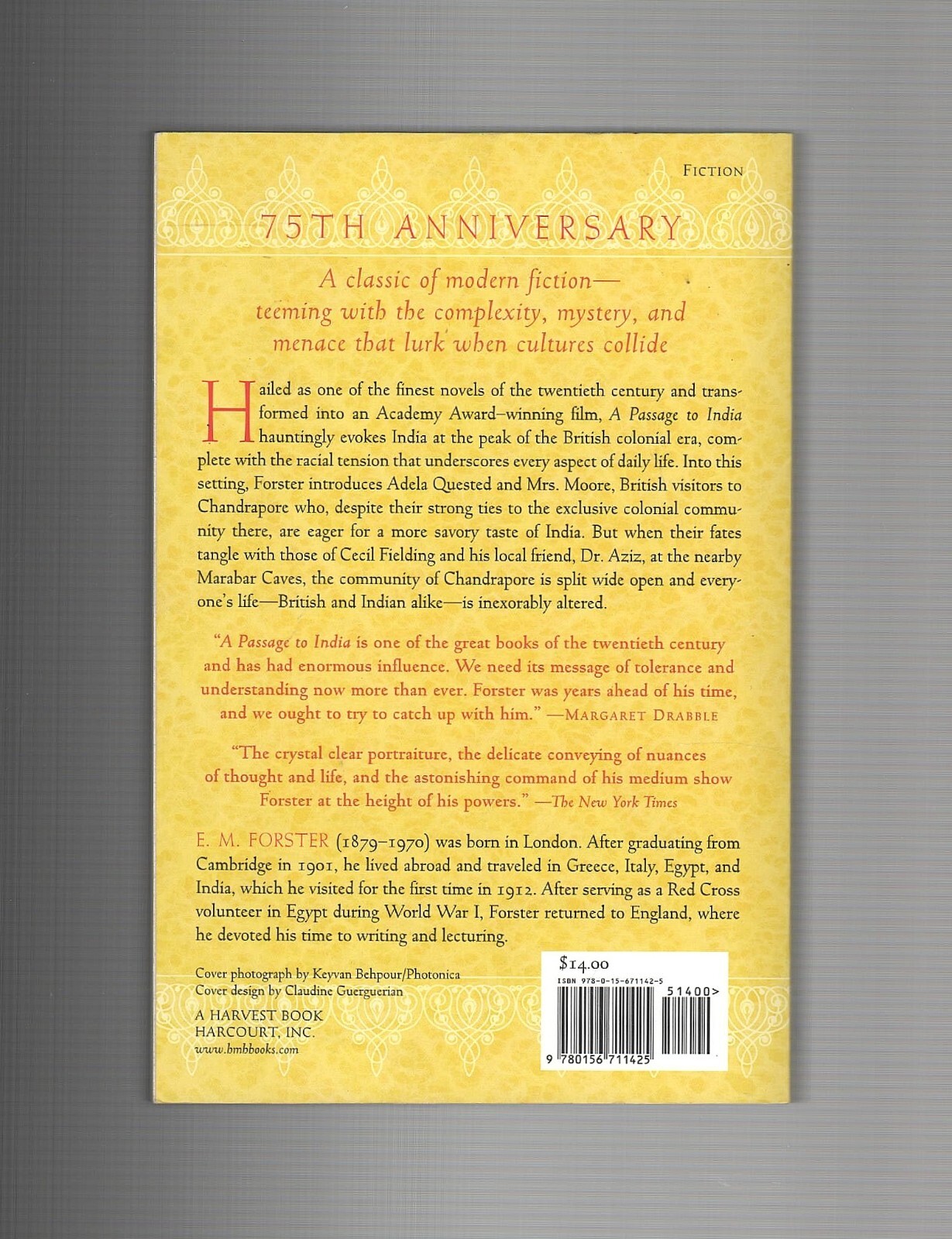 A PASSAGE TO INDIA by E. M. Forster (1965 Trade Paperback Reprint)