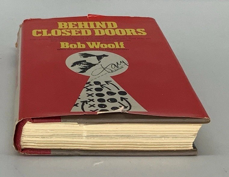 Bob Woolf Behind Closed Doors Signed 1st Edition 1976 Inscribed To Herb Mann