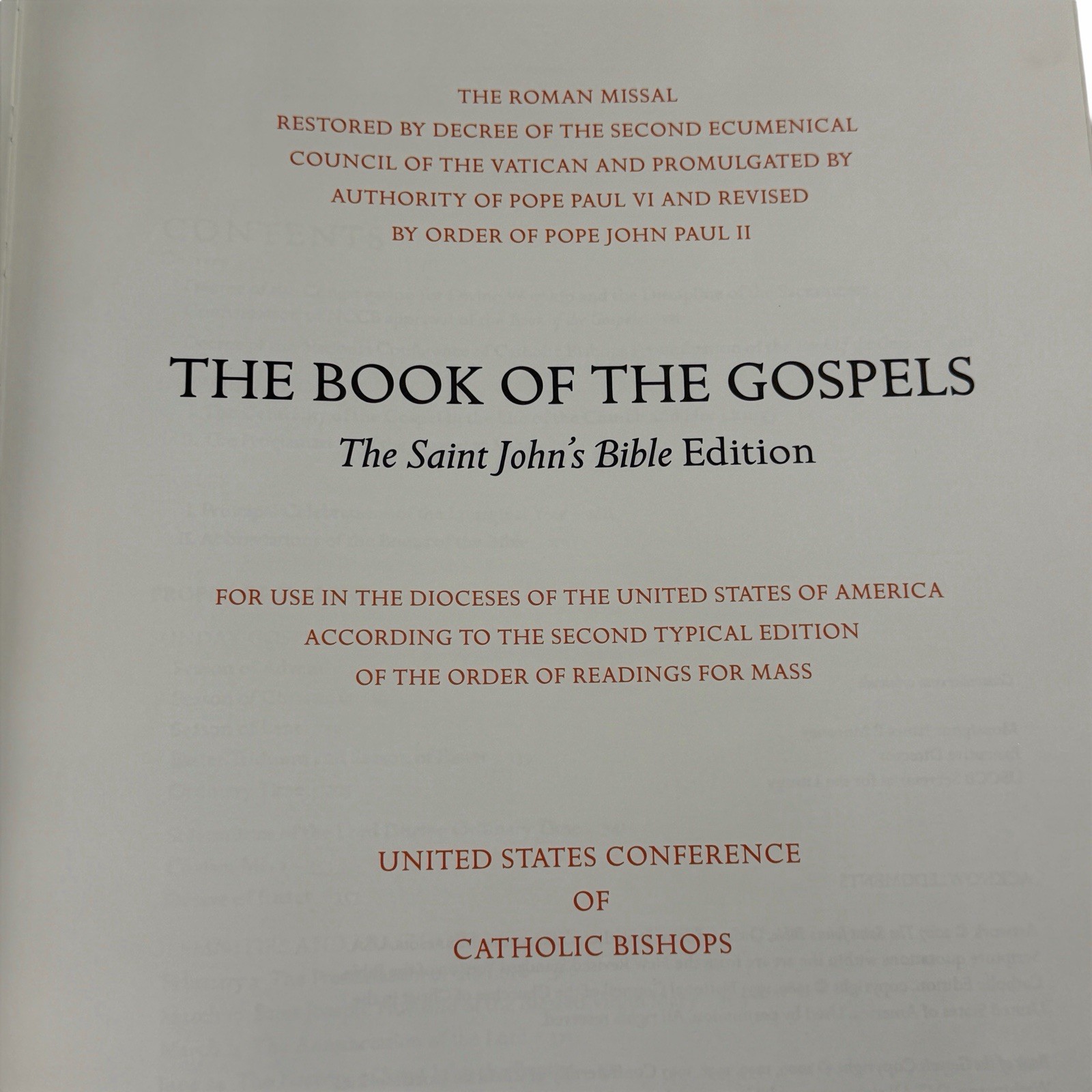 Book of the Gospels Saint Johns Bible Edition Genuine Leather Liturgical Press