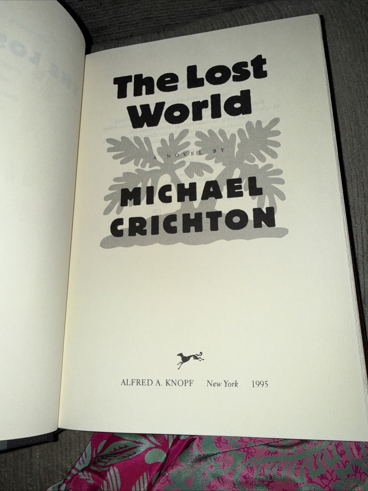 The Lost World Michael Crichton 1995 First Trade Edition Hardcover VG