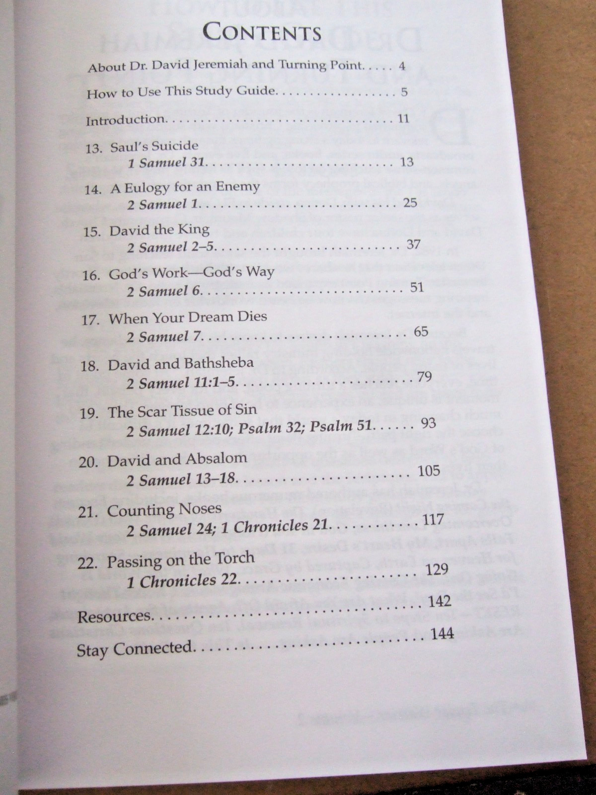 DR. DAVID JEREMIAH STUDY GUIDES THE TENDER WARRIOR THE LIFE OF DAVID VOL 1-2