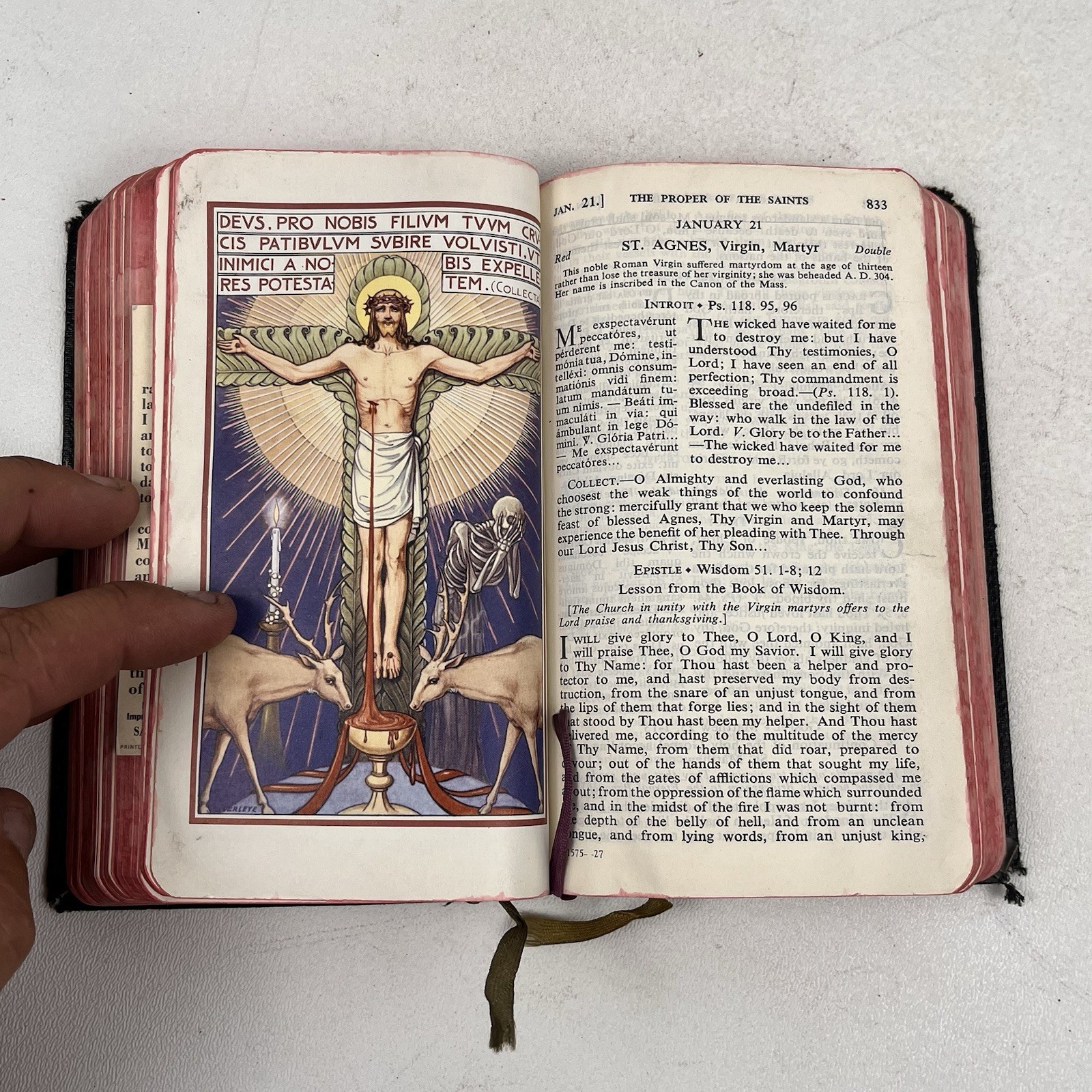 The New Marian Missal for Daily Mass Juergens 1957 Color Illustrations