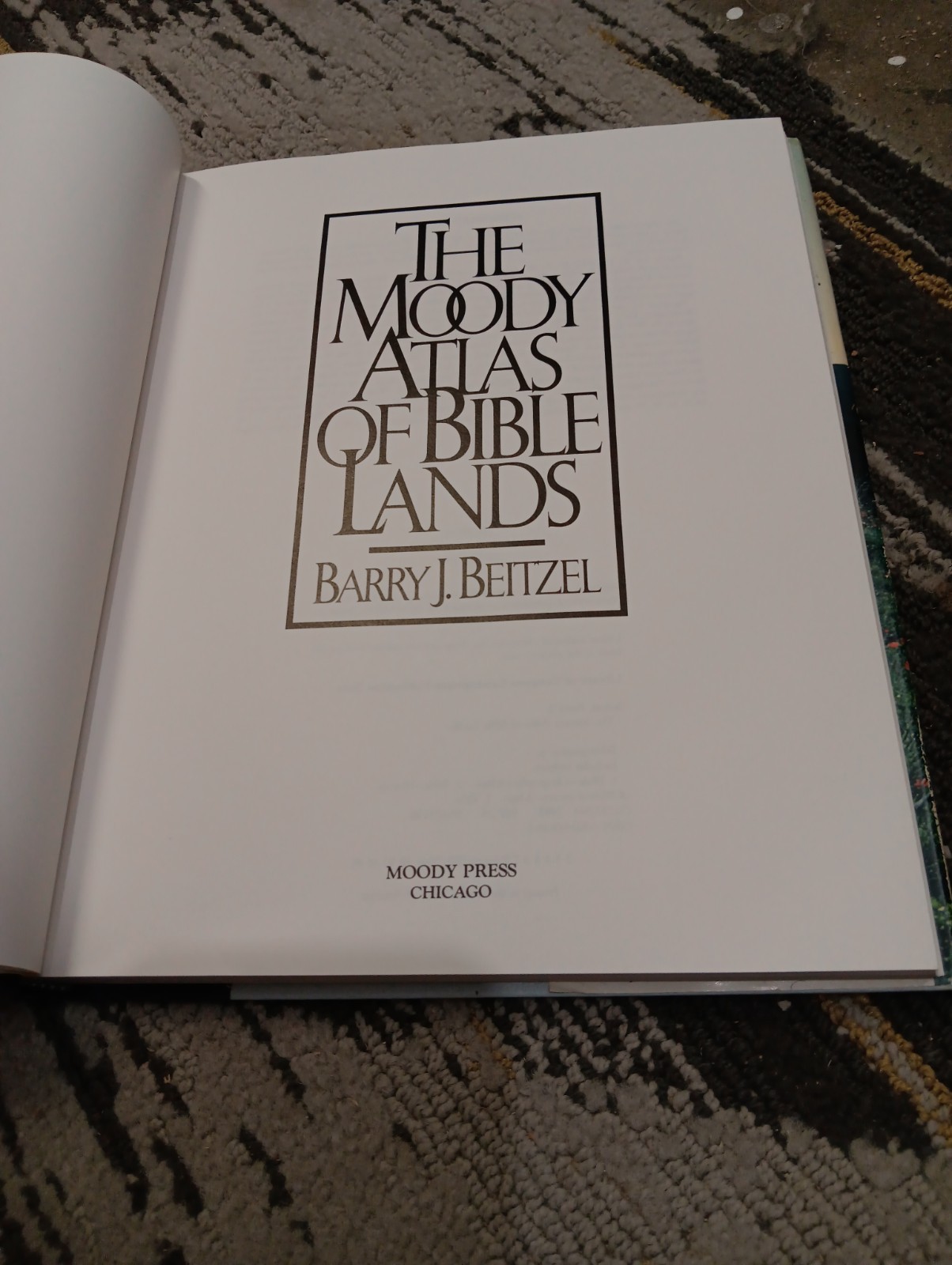 Moody Atlas of Bible Lands by Barry Beitzel Hardcover Great Condition