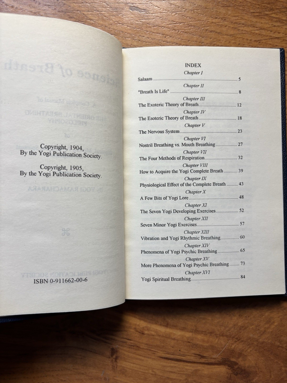 Science of Breath – Yogi Ramacharaka (1905 Yogi Publication Society) – Pristine