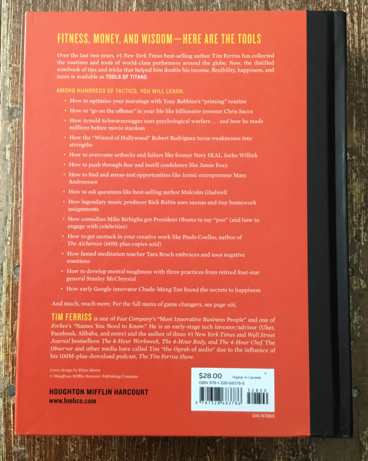Timothy Ferriss Tools of Titans (Hardback) New Unread Excellent