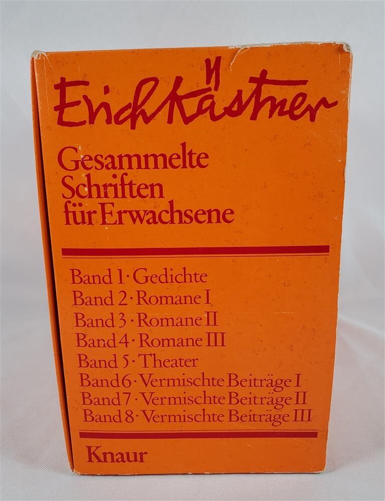 Gesammelte Schriften Fur Erwachsene Collected Writings For Adults Erich Kastner