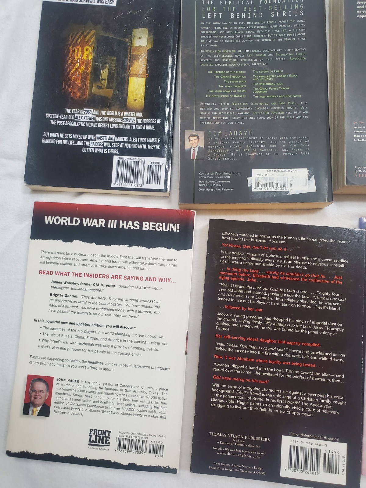End Times Prophecy, Apocalypse, Religious Prophecy 7 Book Lot