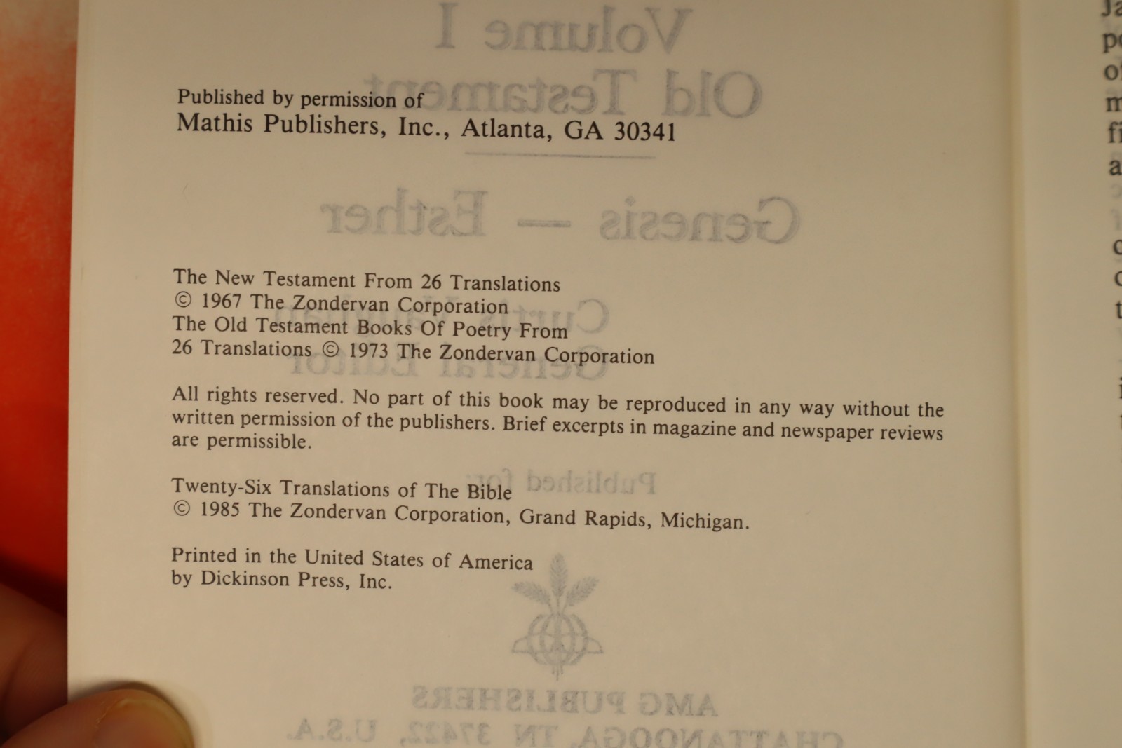 Twenty-Six Translations Bible Vol 1 Genesis–Esther