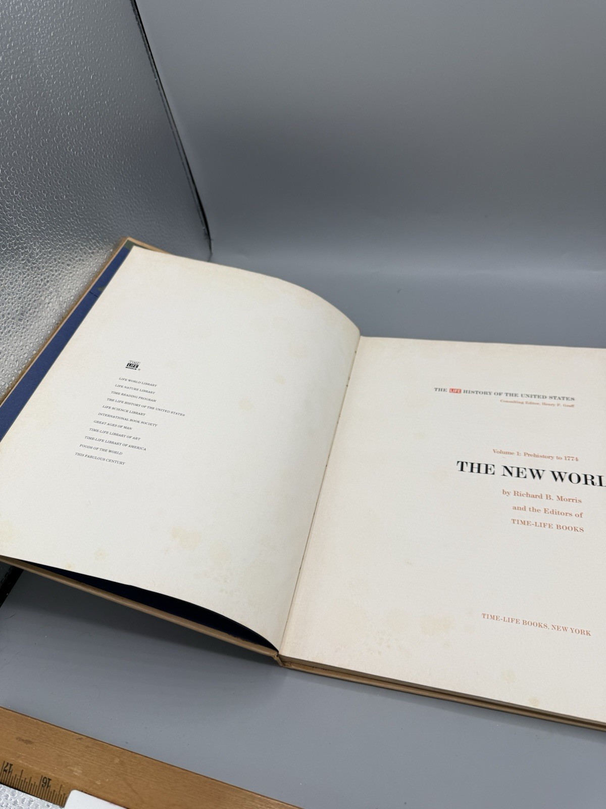 Vintage Time-Life The New World Vol 1 History of the United States Hardcover