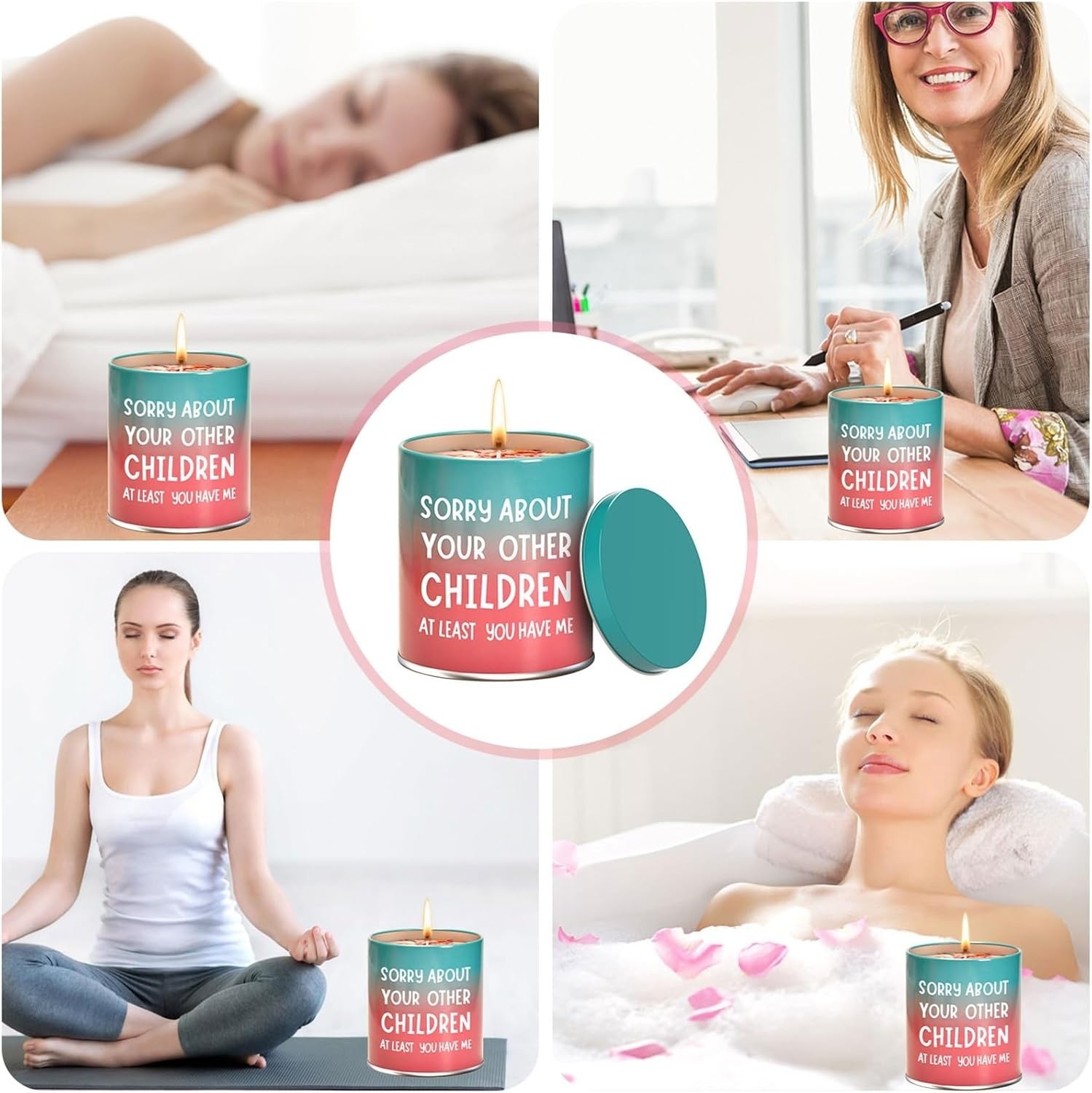 Unique 9oz Gardenia Scented Candle with Humorous Quote, Perfect for Mom’s Gift