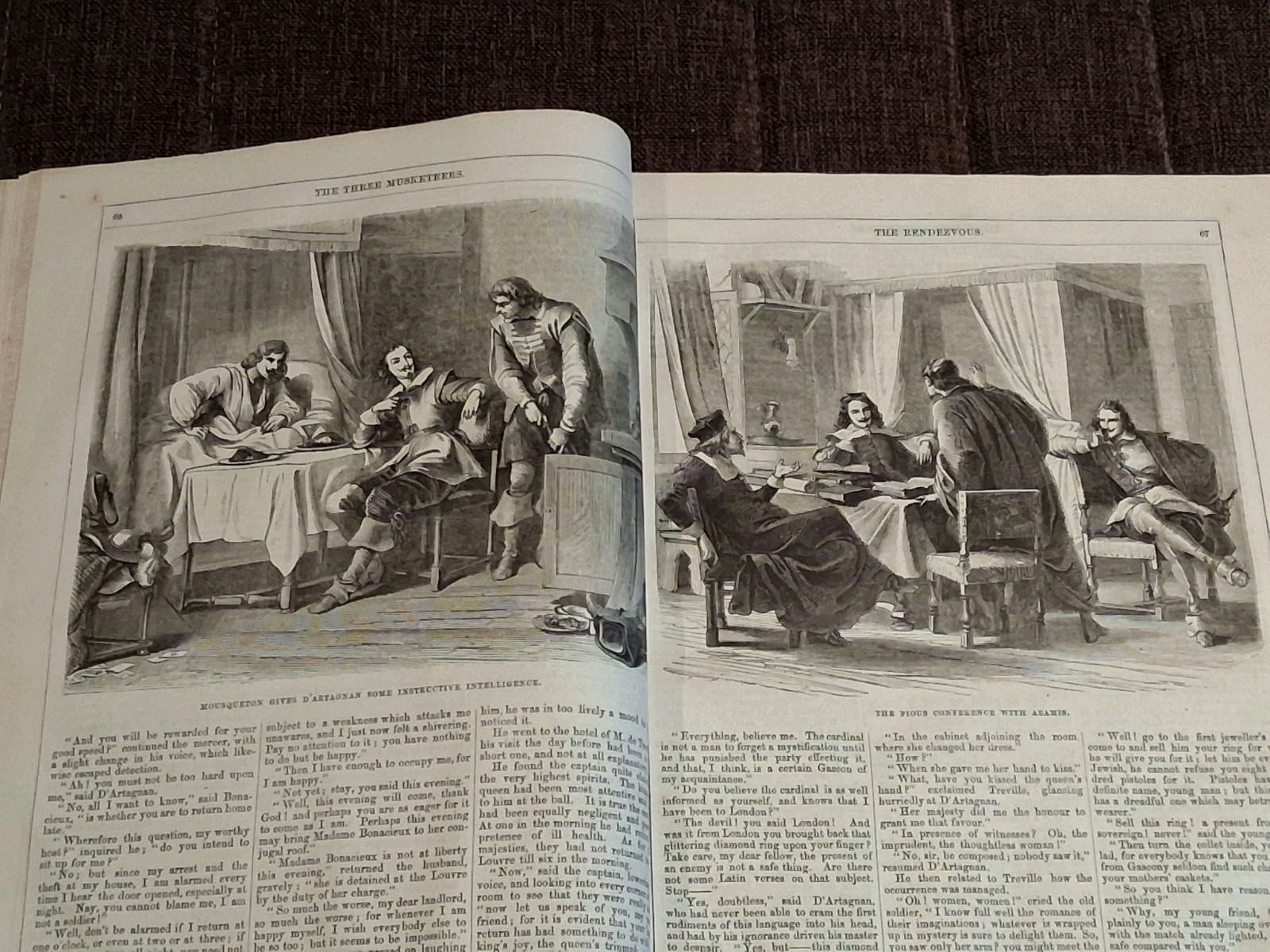 Alexander Dumas Three musketeers Twenty years later 1890th illustrated