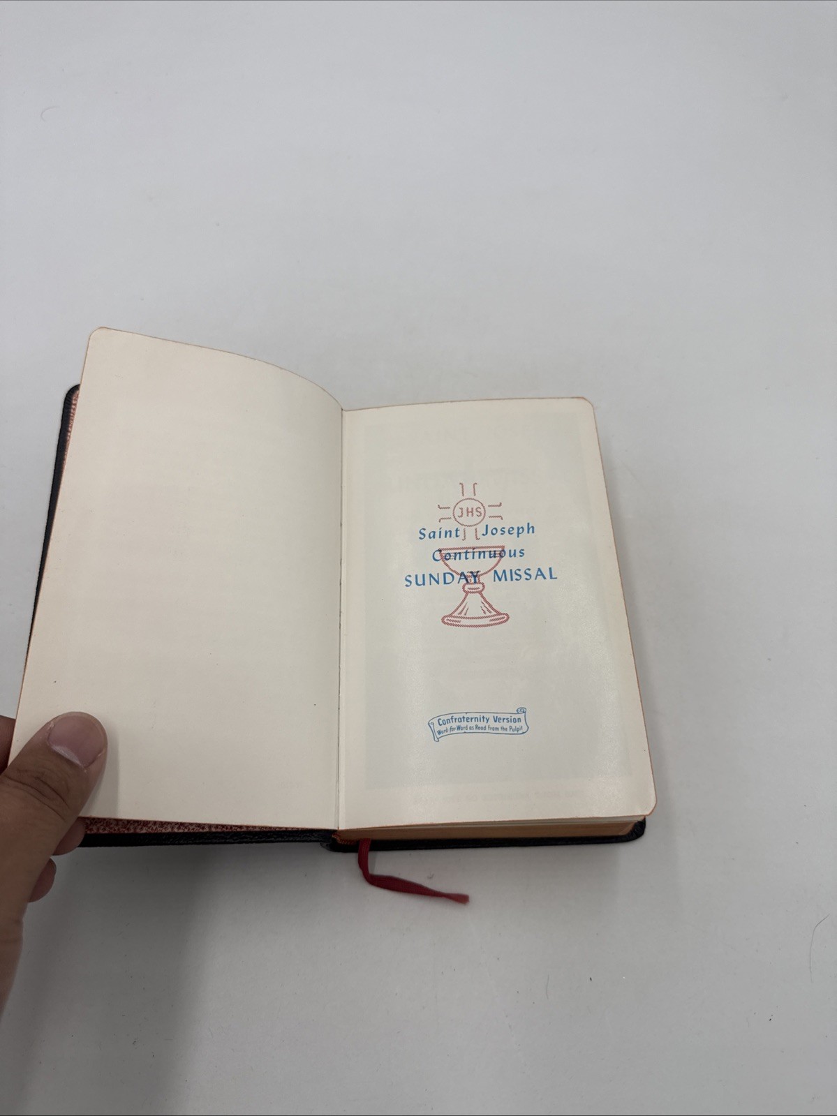 St. Joseph Continuous Catholic Sunday Missal & Hymnal English 1958 Leather