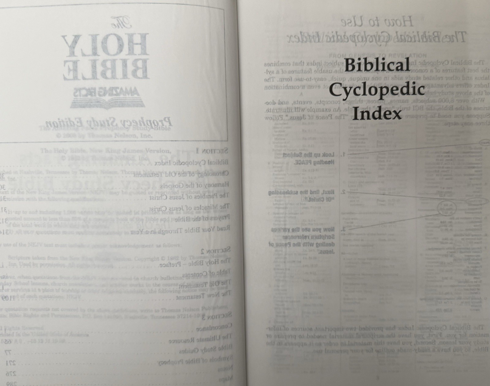 The Holy Bible Prophecy Study Edition NKJV 2008 Thomas Nelson HC
