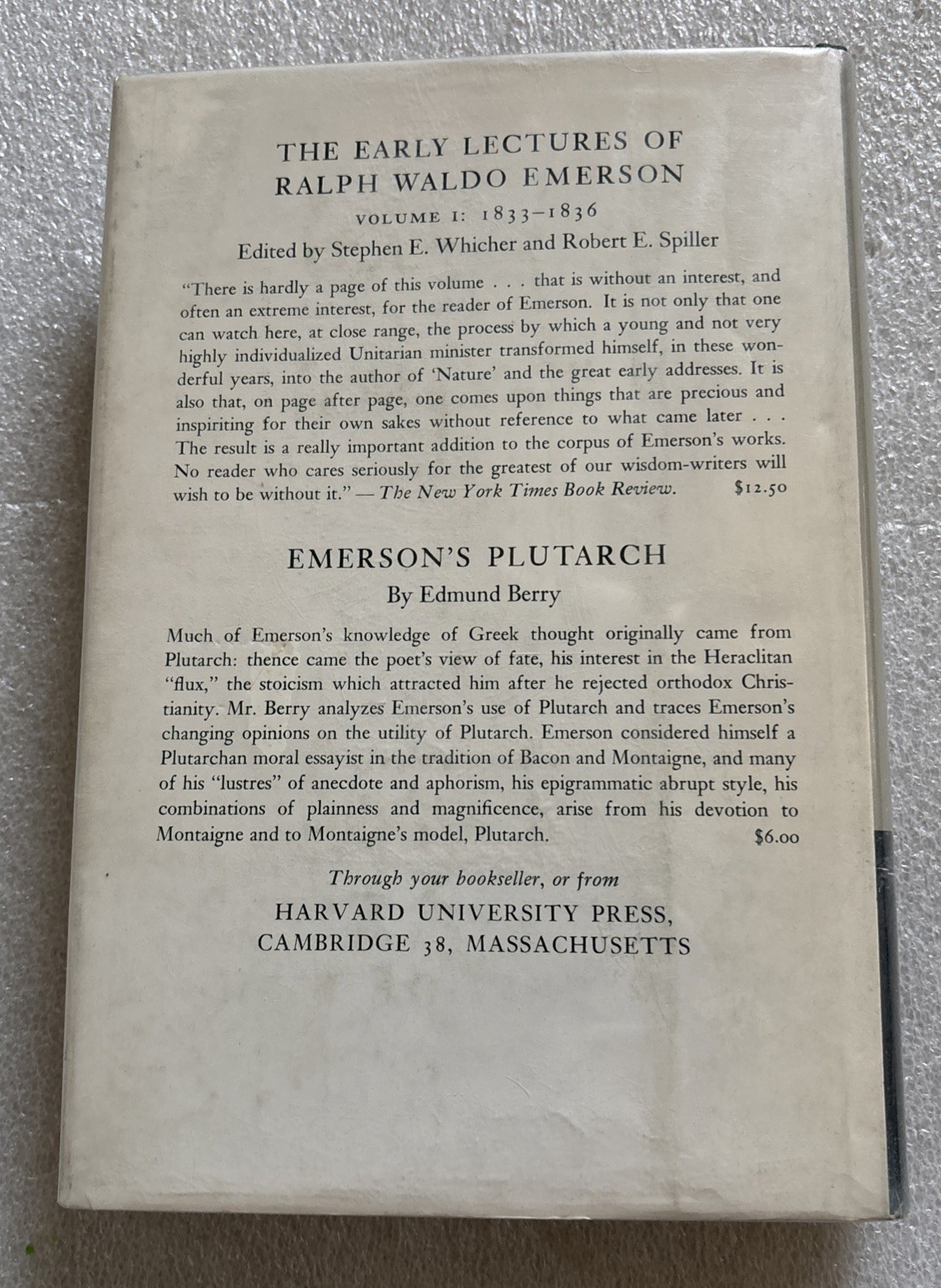 the journals and miscellaneous notebooks of ralph waldo emerson volume VII HCDJ