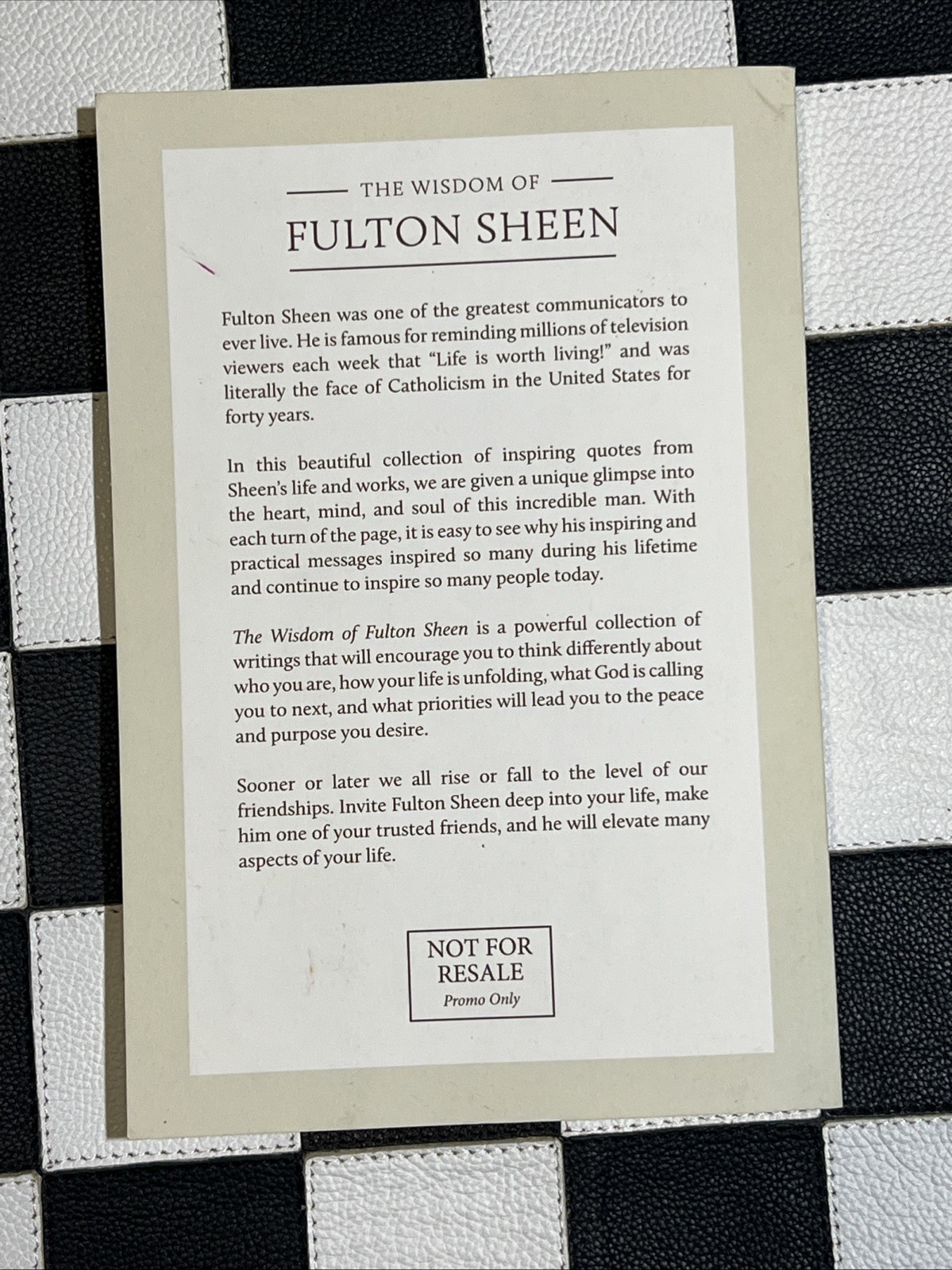 The Wisdom of Fulton Sheen 365 Days of Inspiration (Paperback) Matthew Kelly