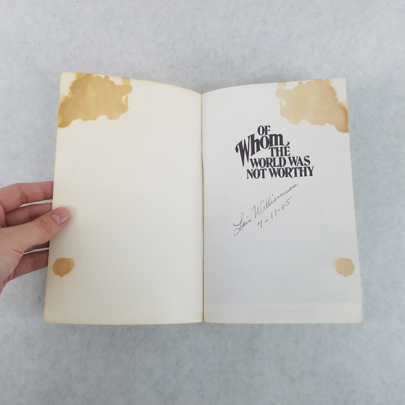 Of Whom the World Was Not Worthy – 1980 Softcover by Marie Chapian
