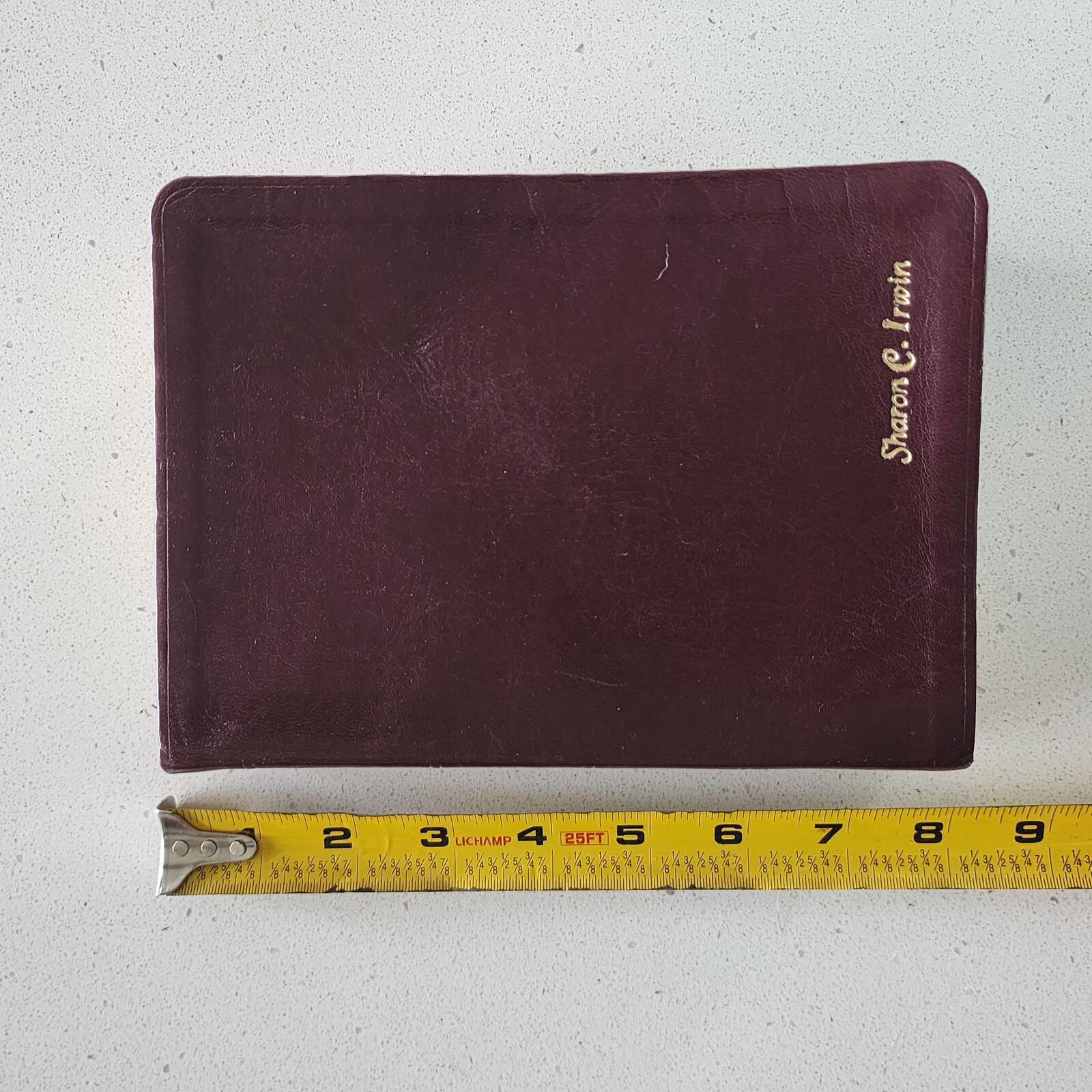 Holy Bible King James Version Burgundy Leather Book with Thumb Indexes LDS