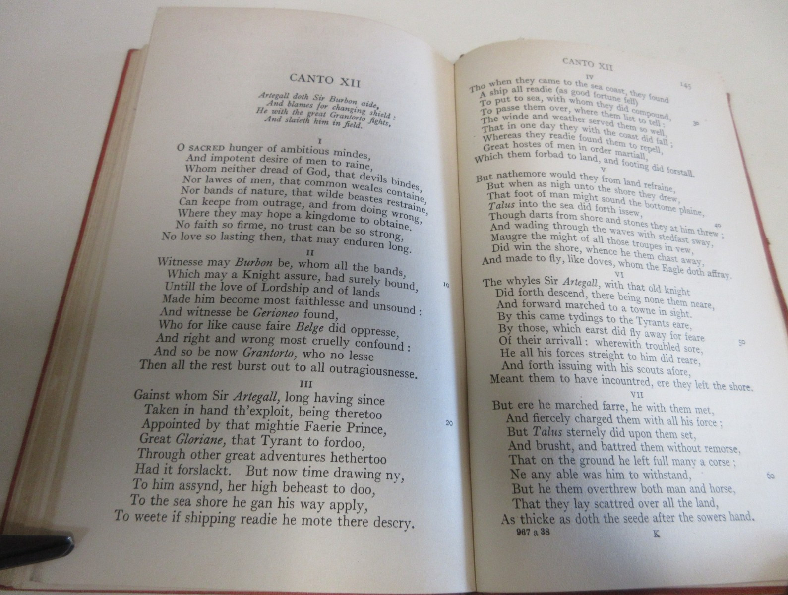 The Faerie Queene – Book 5 – by Spenser – Poetry – 154 Pages – Antique – 1915