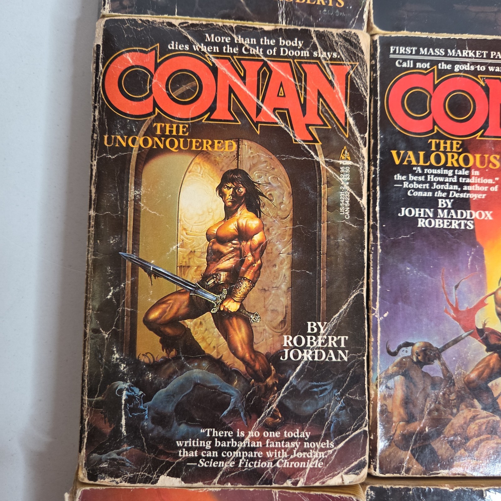 CONAN THE BARBARIAN 12x PAPERBACK Book LOT Fantasy TOR Robert Jordan