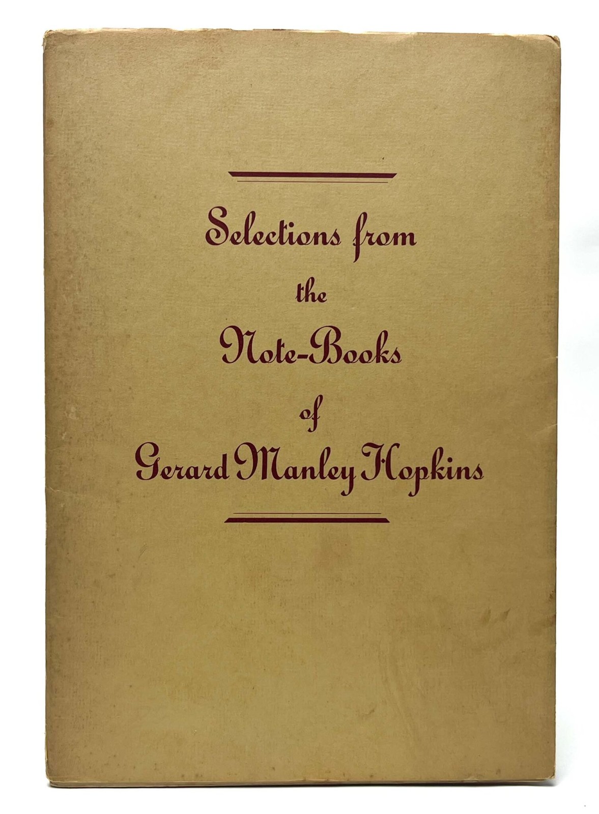 Selections from the Note-Books of Gerard Manley Hopkins