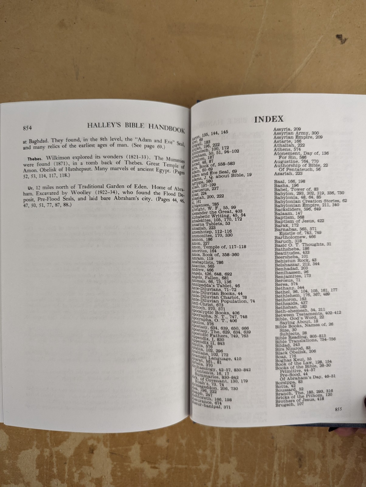 Halley’s Bible Handbook 23rd Edition 1962 Zondervan Hardcover Illustrated 864p M