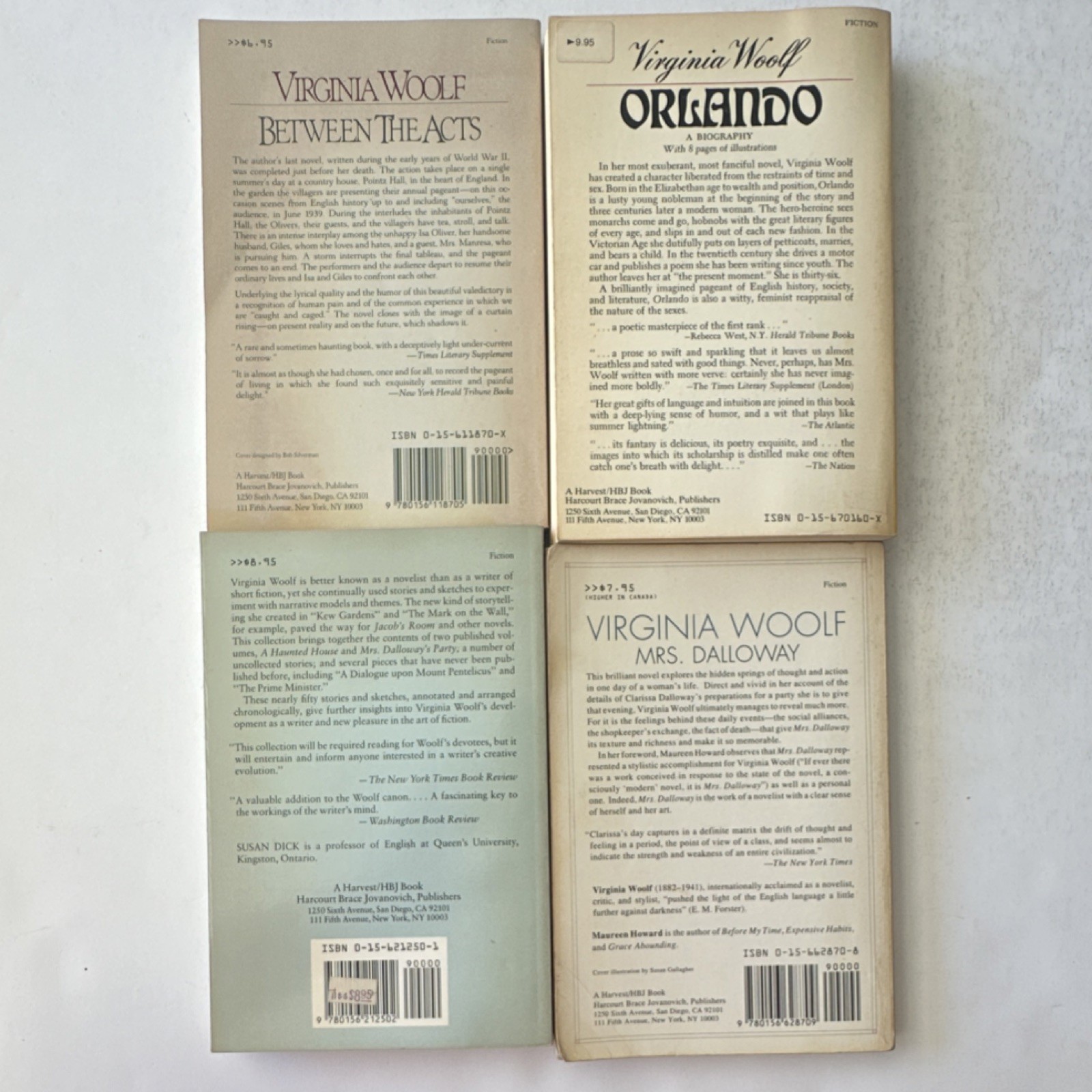 Virginia Woolf Paperback Fiction Set