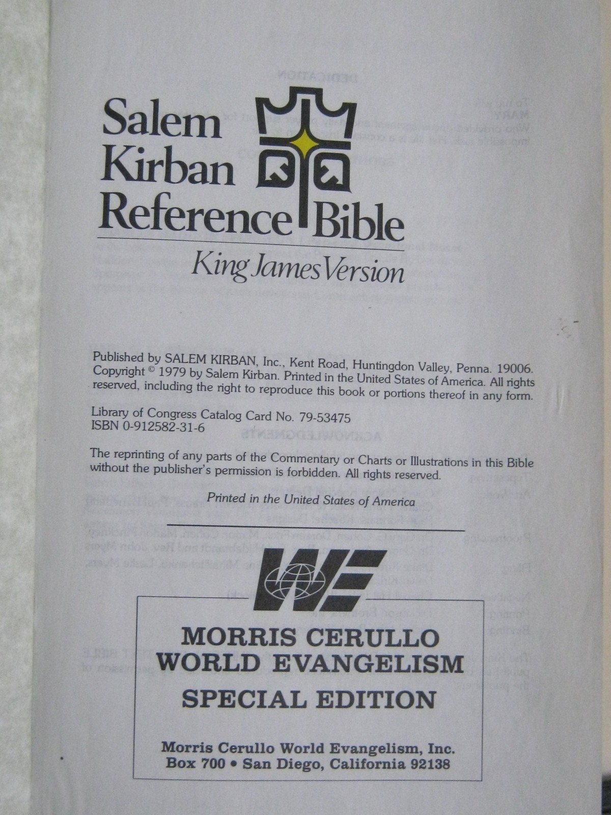 Salem Kirban Reference Bible