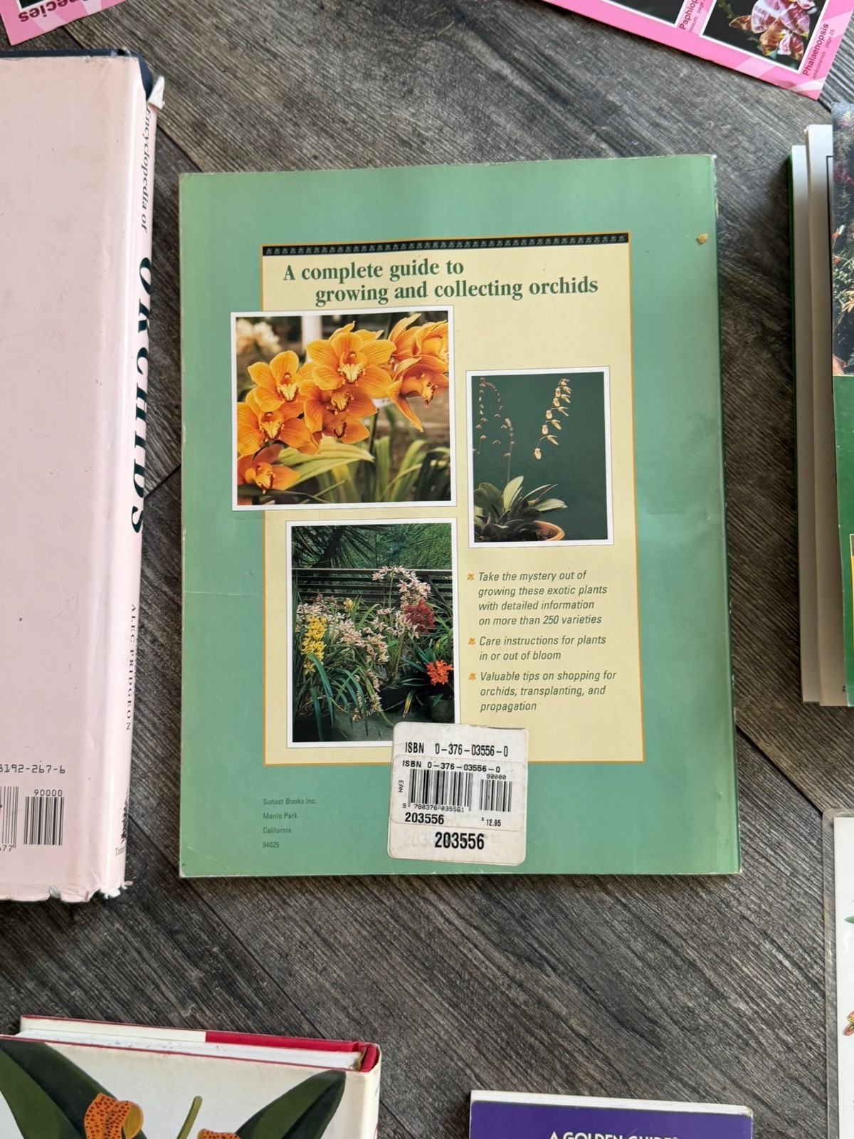 ORCHID Book 8pc Lot Field Guide Hardcover Softcover Gardening Flowers Floristry