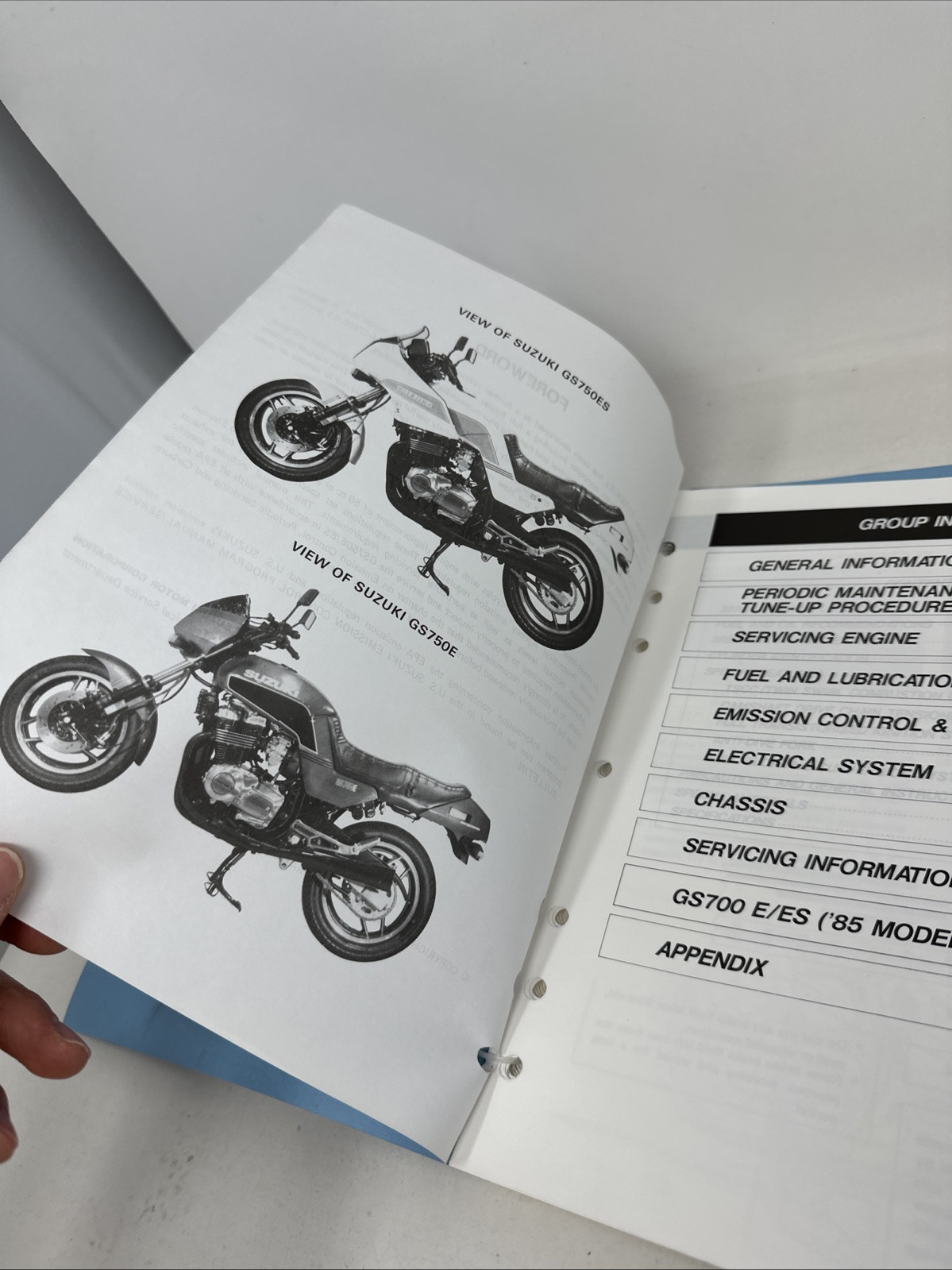 Suzuki GS750E/ES Service Manual (Loose-Leaf, 1990)