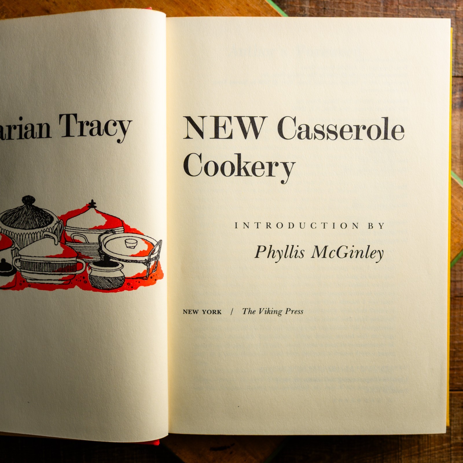 VTG 1968 Marian Tracys New Casserole Cookery Cookbook – HC First Ed & Pr – GOOD