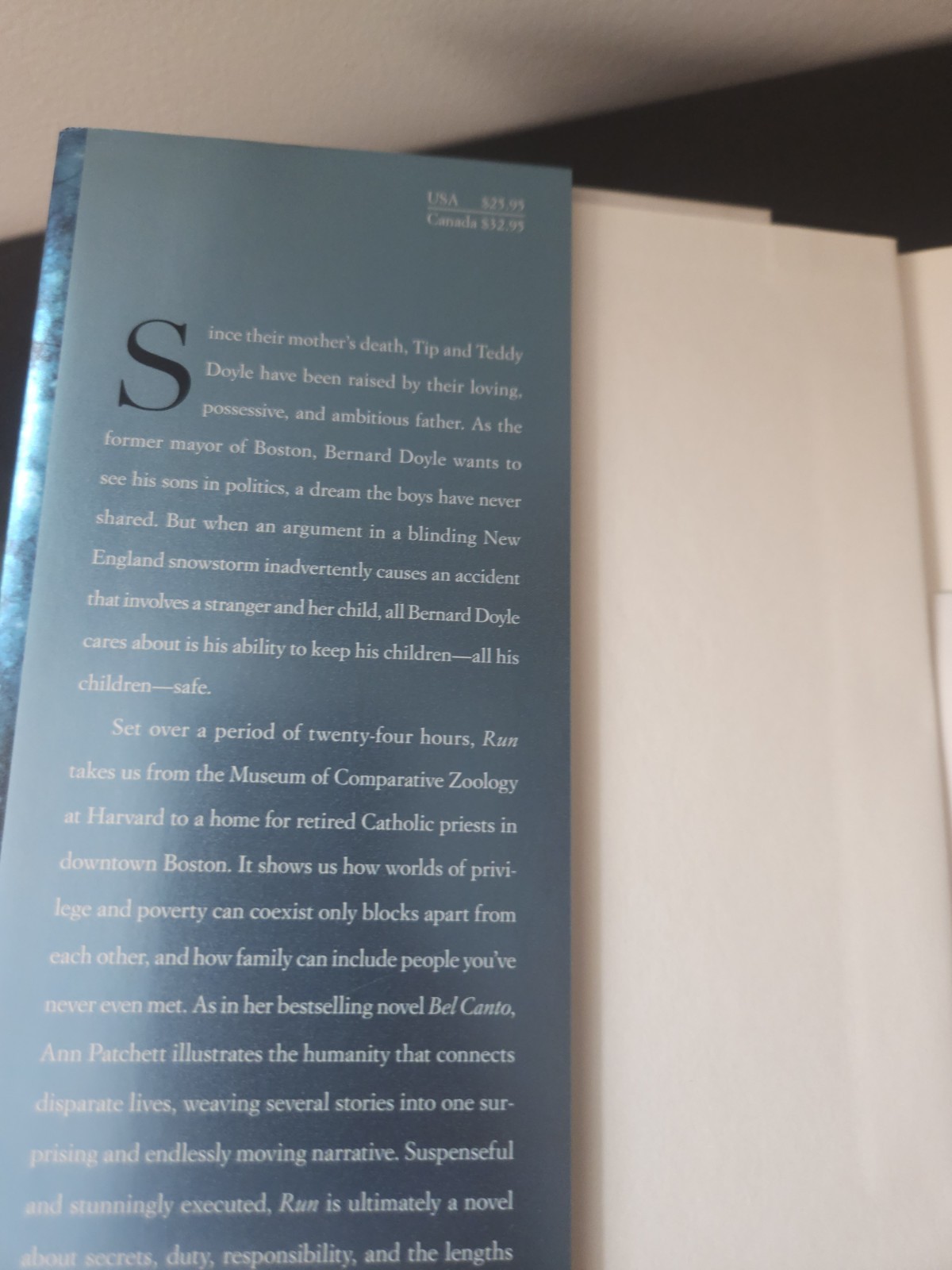 Run Ann Patchett First Edition First Printing 1st Hardcover Novel HC 2007