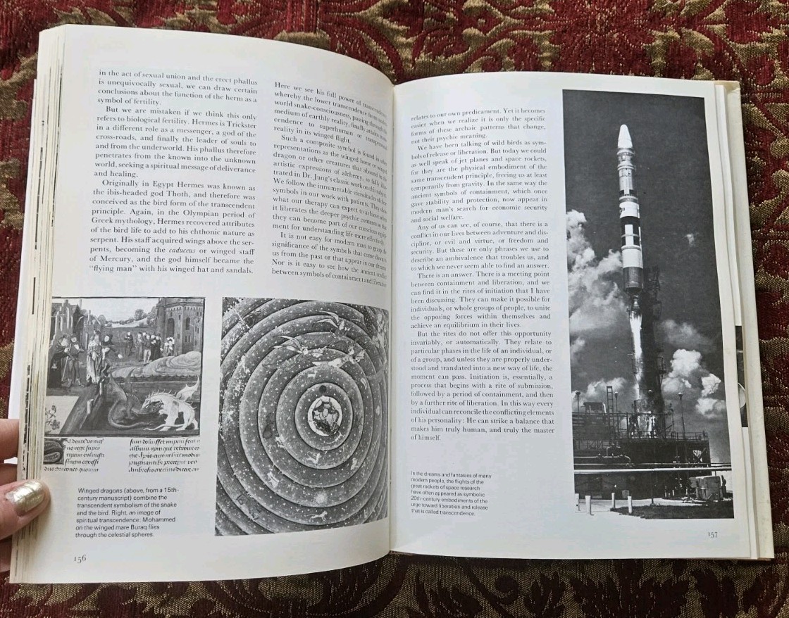 1979. Man and His Symbols By Carl G. Jung Illustrated Black, White & Color HC/DJ